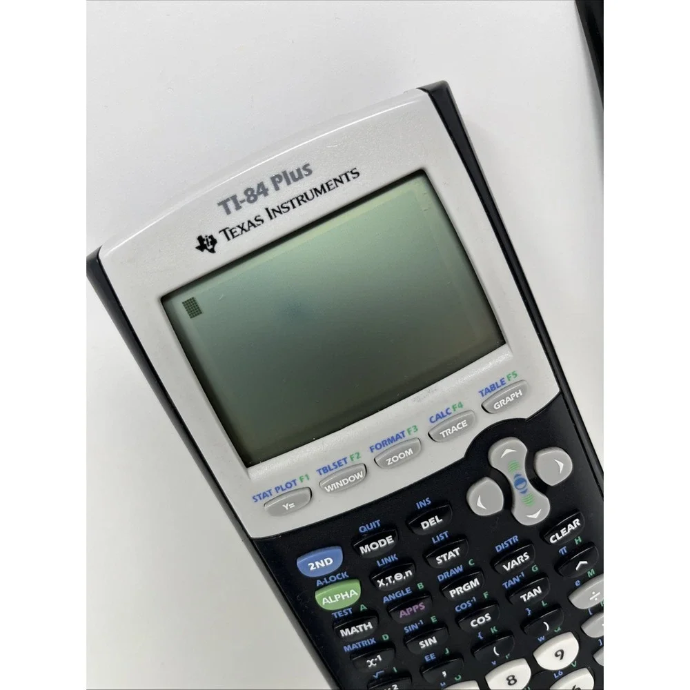 Texas Instruments TI-84 Plus Graphing Calculator w/ Slide Cover - Tested Works